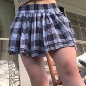 Lovely vintage blue plaid mini skirt from Abercrombie & Fitch